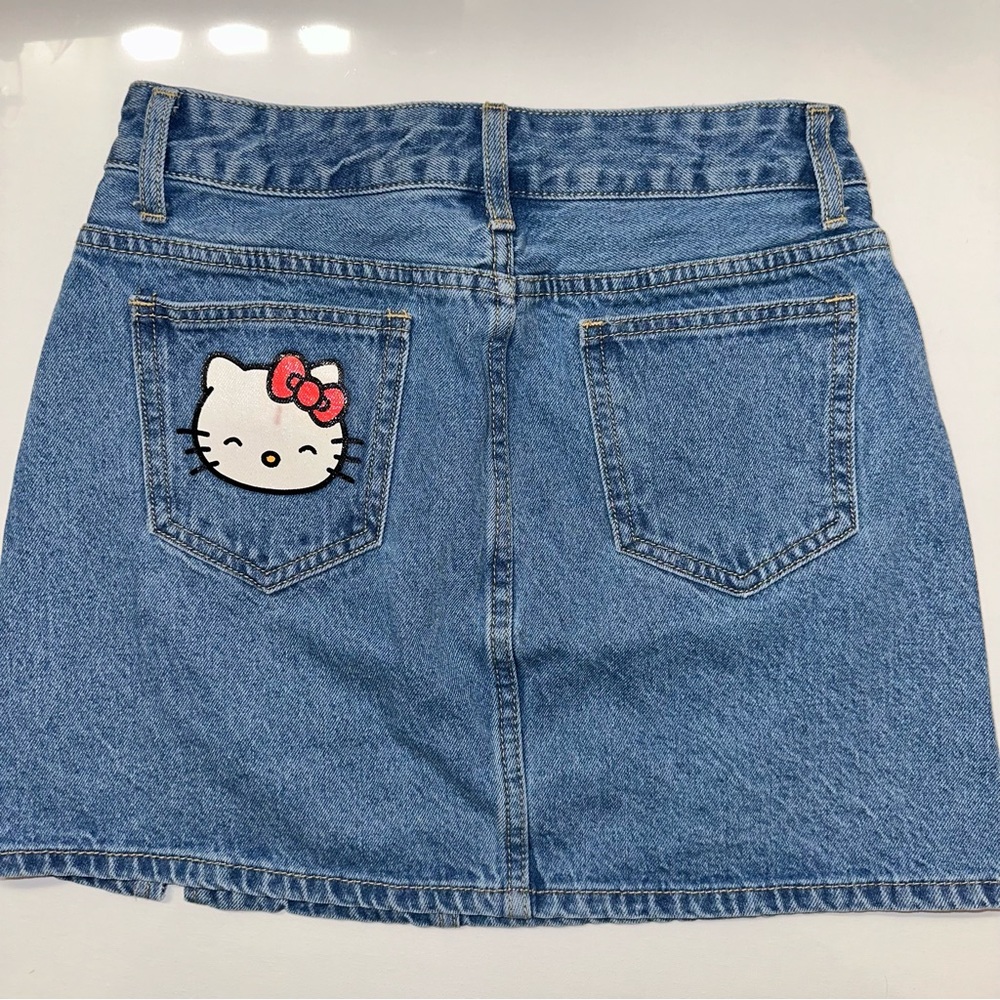 hello kitty denim skirt